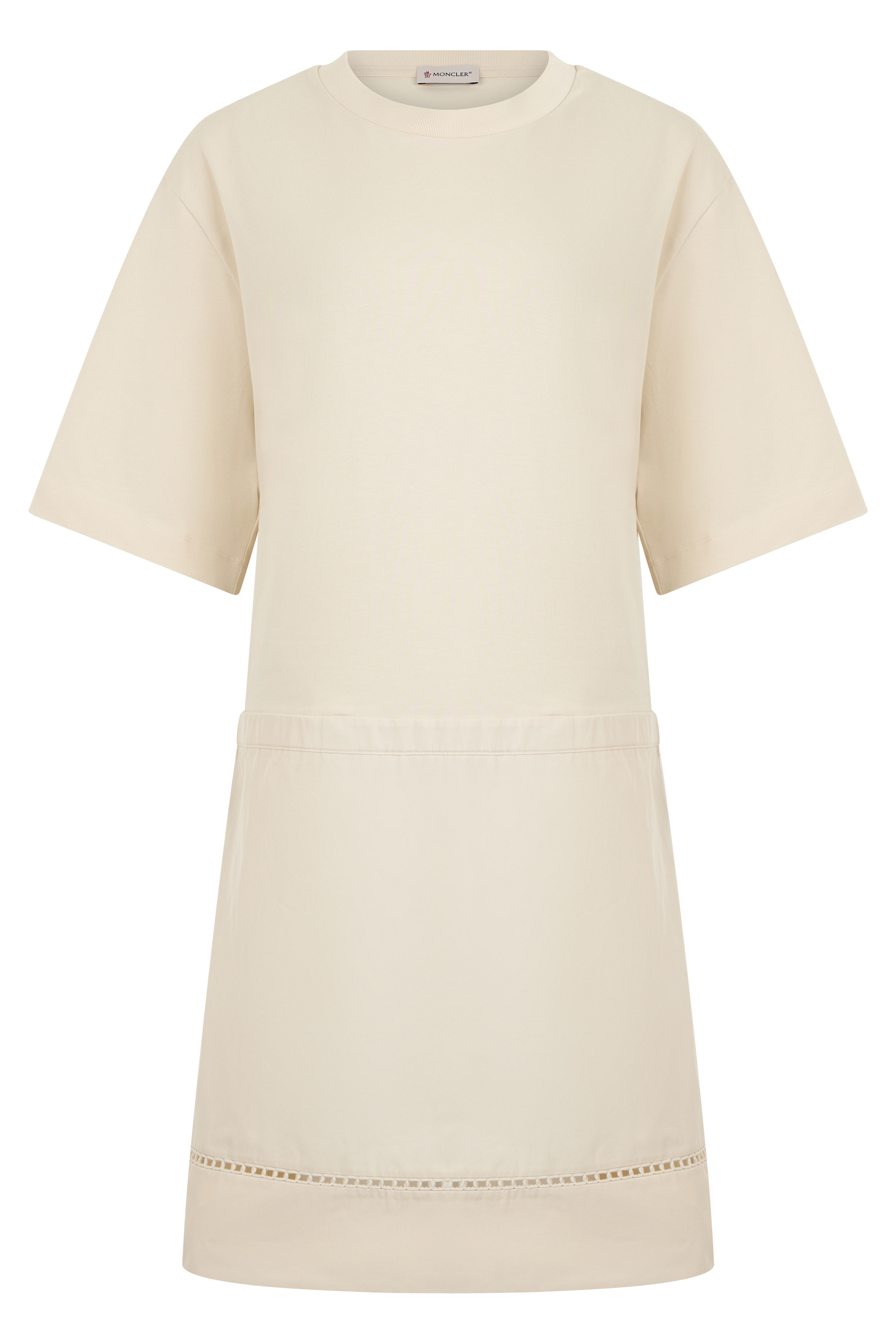 Mini dress T-shirt in mixed cotton