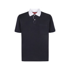 Pique cotton stretch polo
