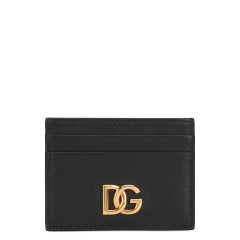 Leather cardholder with logo