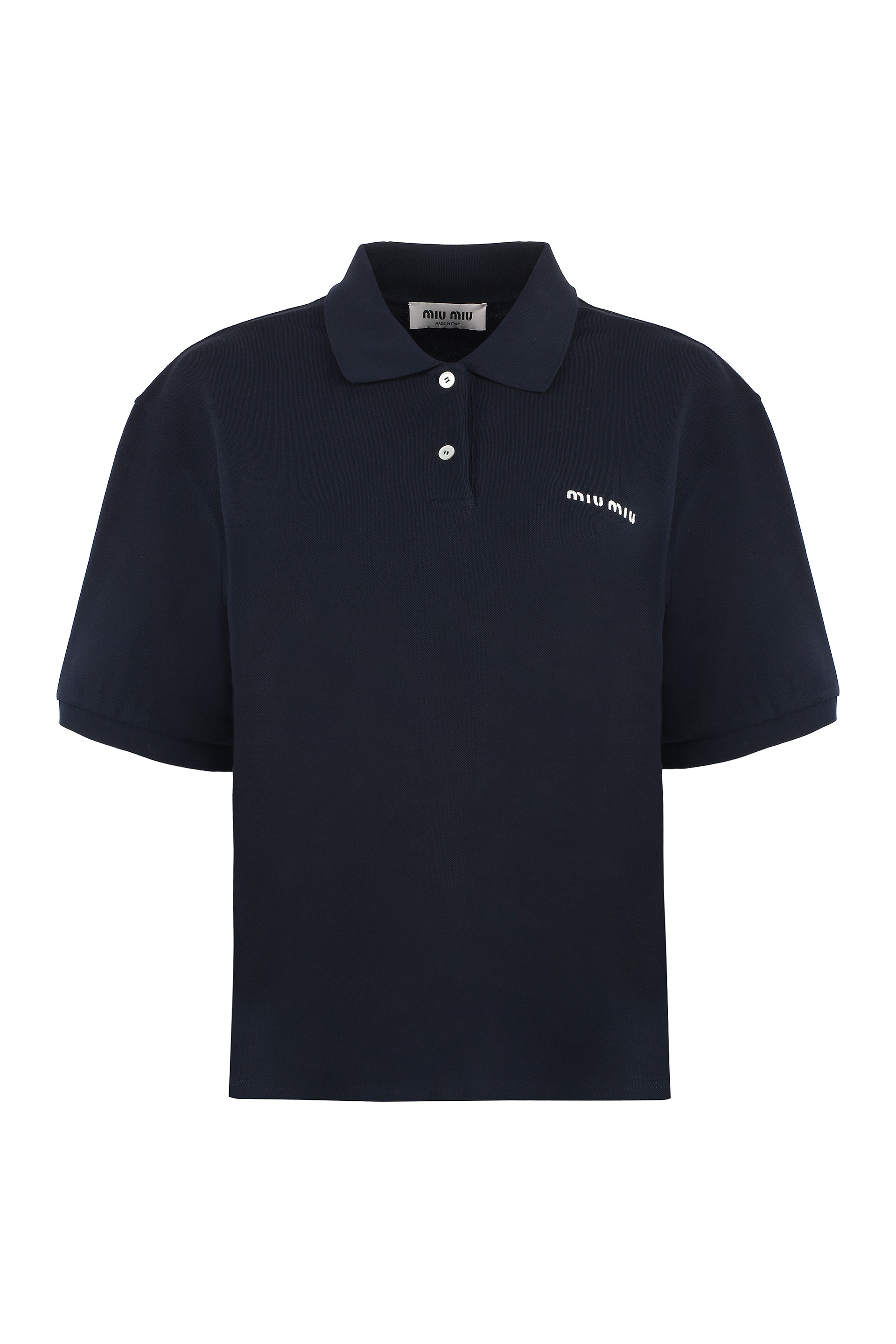Short sleeve cotton polo shirt