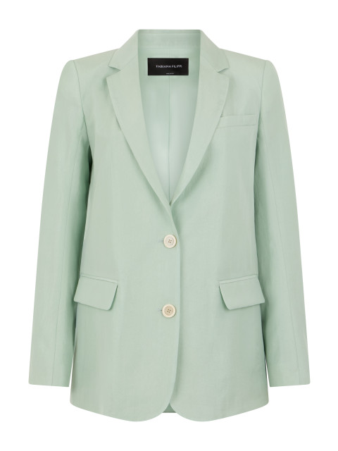 Blazer with buttons in lyocell