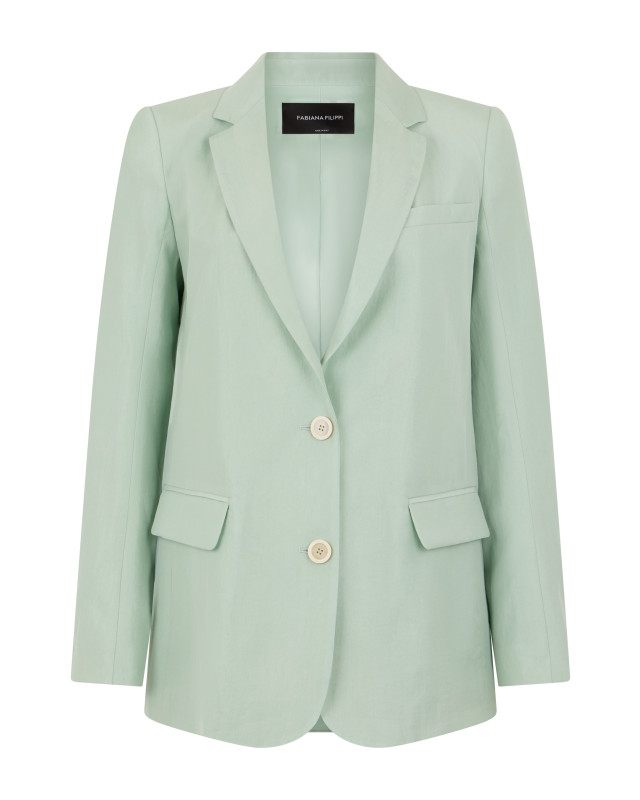 Blazer with buttons in lyocell
