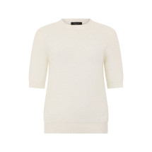 Sweater made of blended cotton, linen, and polyester