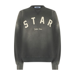 Cotton sweatshirt with embroidery