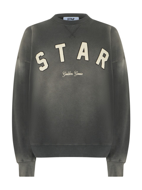 Cotton sweatshirt with embroidery