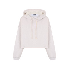 Cropped hoodie in cotton