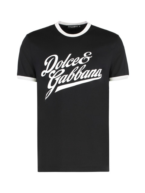 Round neck T-shirt in cotton
