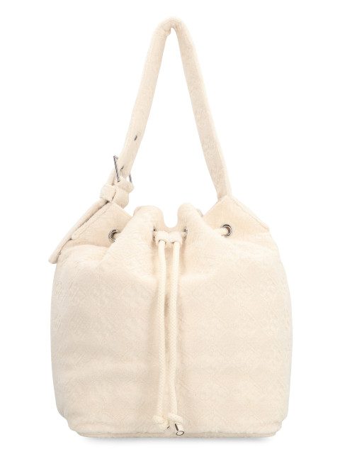 Towelling bucket bag