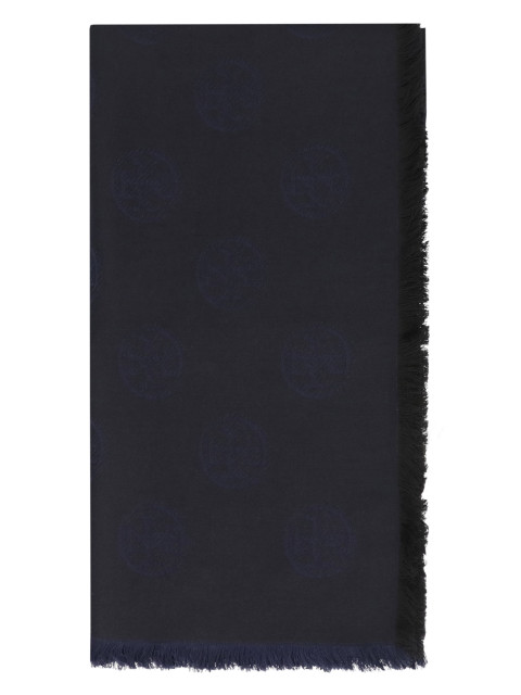 Wool and silk scarf