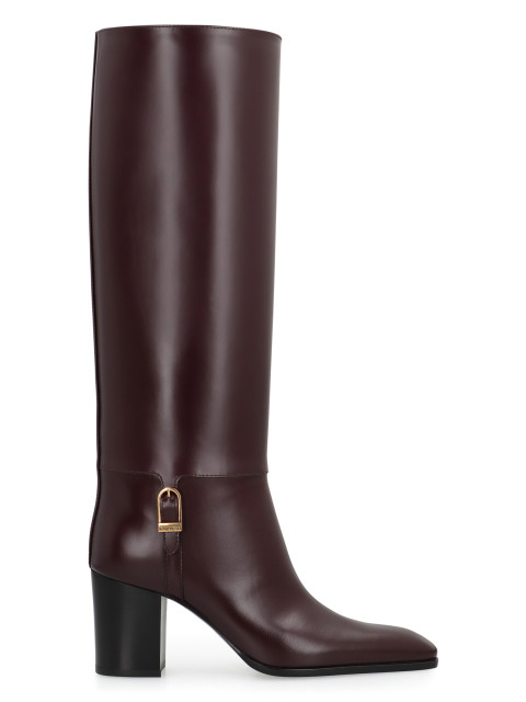 Leather smooth boots Julia