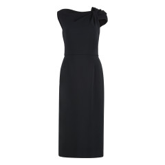 Midi dress in cady