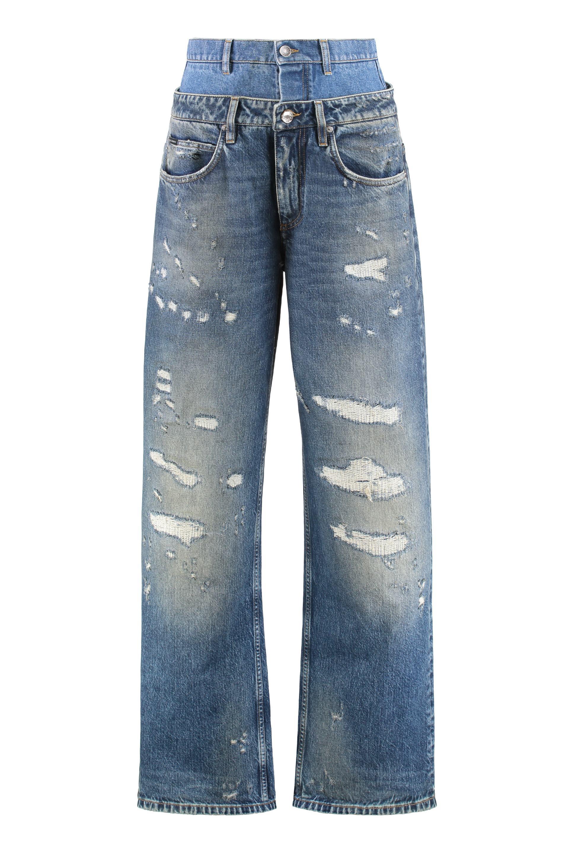 Wide-leg jeans with 5 pockets