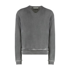 Parallel Sweater in wool with V-neck