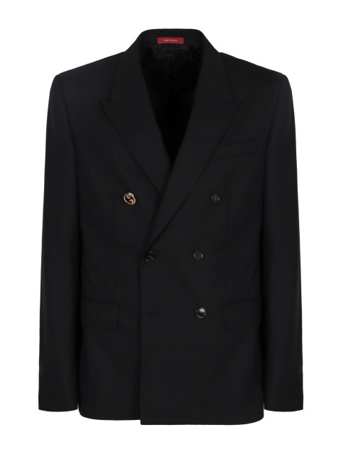 Double-breasted wool jacket