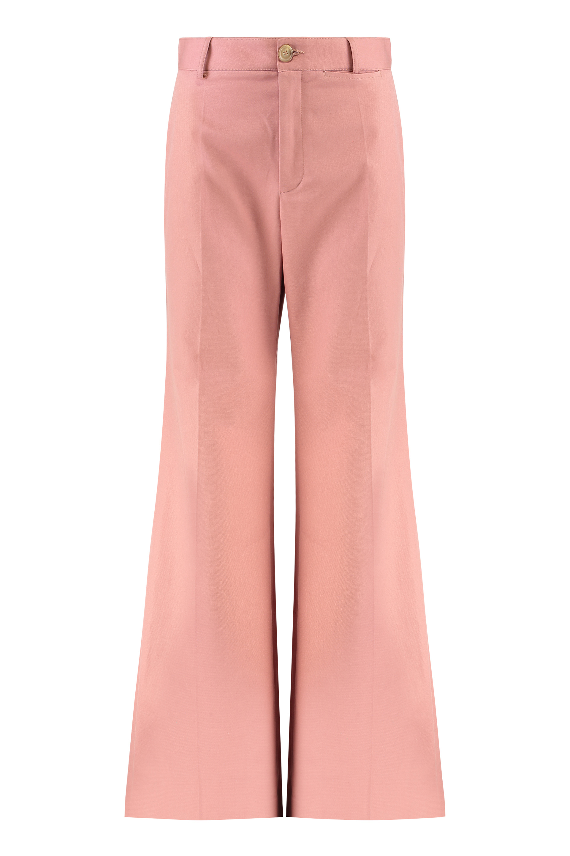 High-waist wide-leg trousers