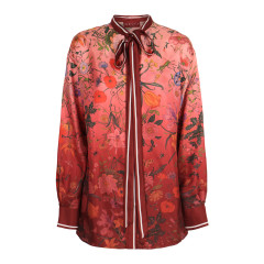 Printed silk shirt