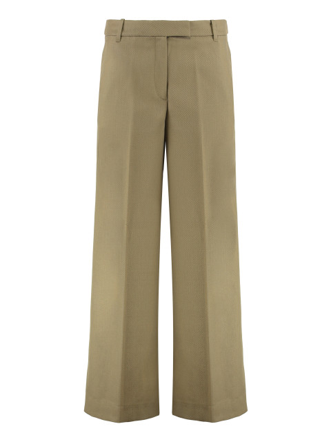 Trousers in wool gabardine