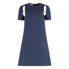 Wool and silk mini dress