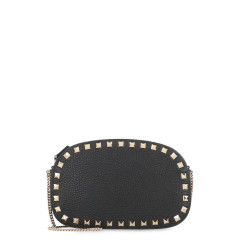 Rockstud leather crossbody bag