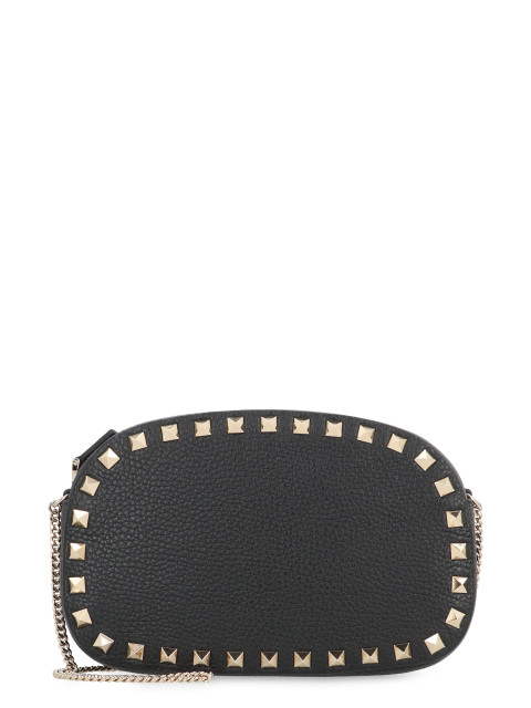 Rockstud leather crossbody bag