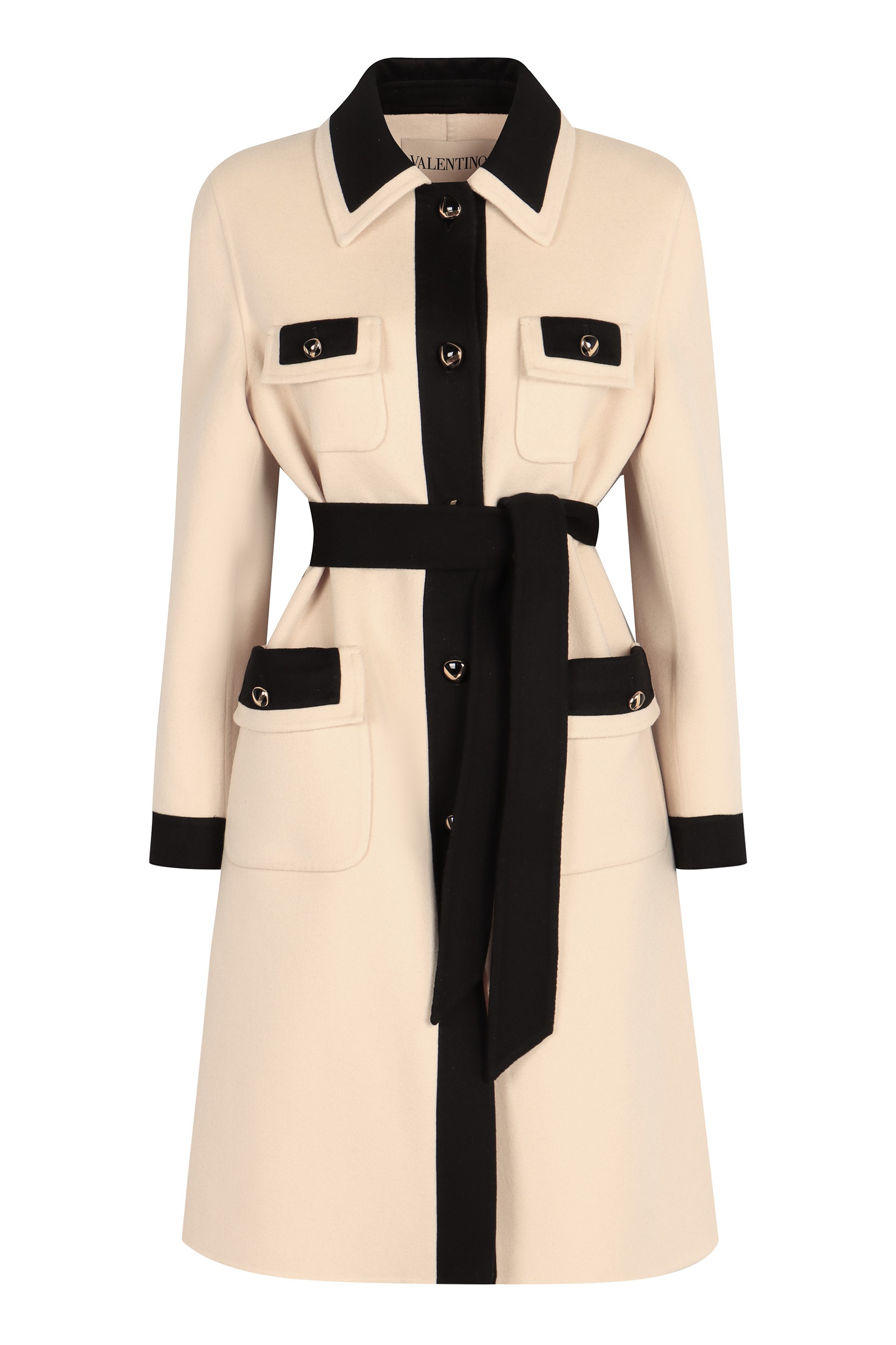Wool and cashmere coat