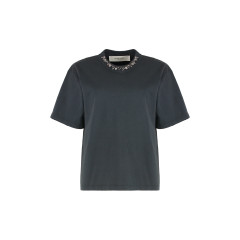 Round neck T-shirt in cotton
