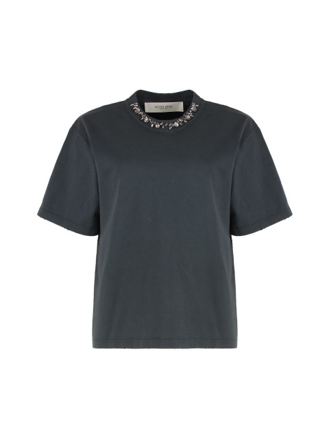 Round neck T-shirt in cotton