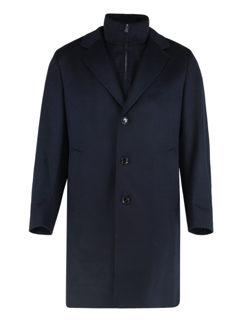 Regular fit coat in wool and cashmere