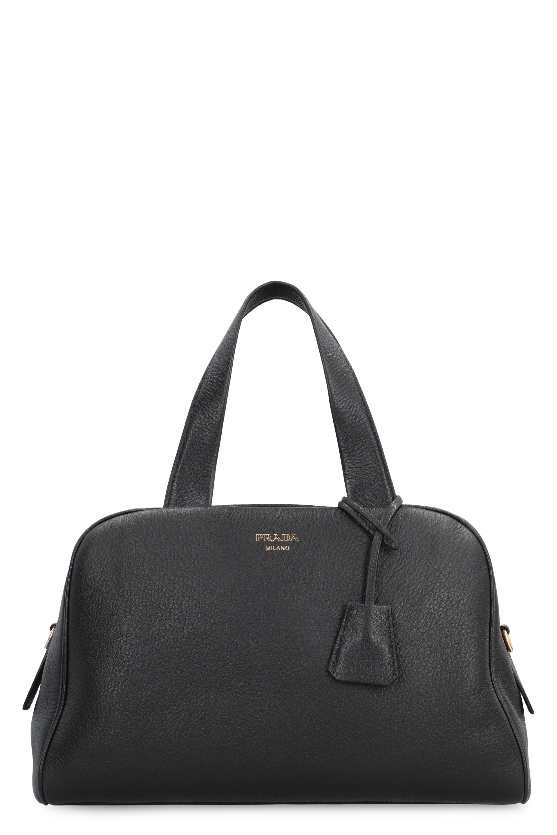 large Leather boston bag