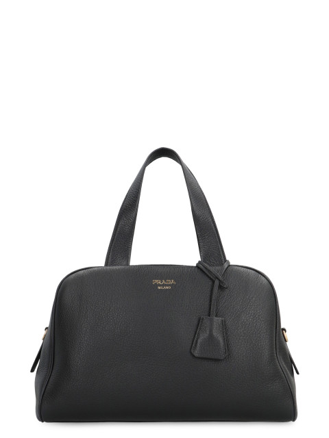 large Leather boston bag