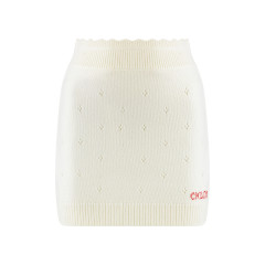 Fitted wool and cashmere miniskirt