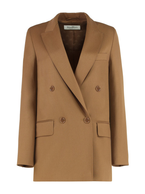 Double-breasted blazer in wool