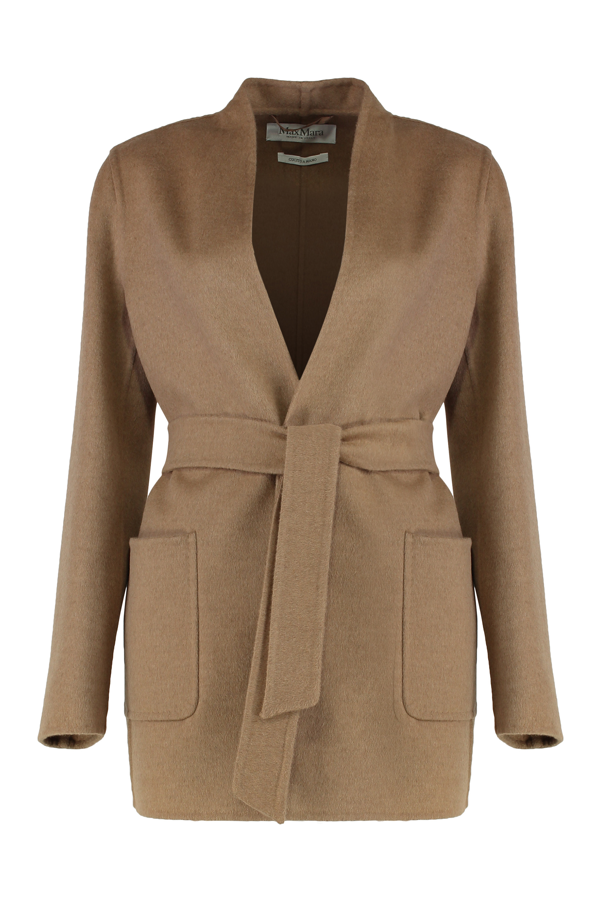 Dressing gown in camel