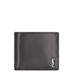 Tiny Cassandre East/West leather wallet