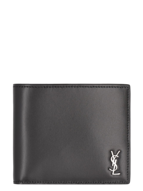 Tiny Cassandre East/West leather wallet