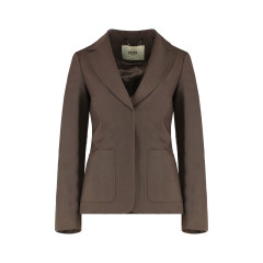 Wool-mohair blend blazer