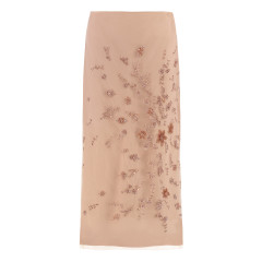 Embroidered tulle skirt