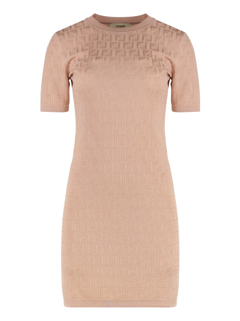 Knitted jacquard dress