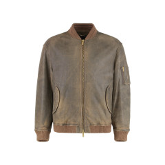 Leather lived-in effect rivet