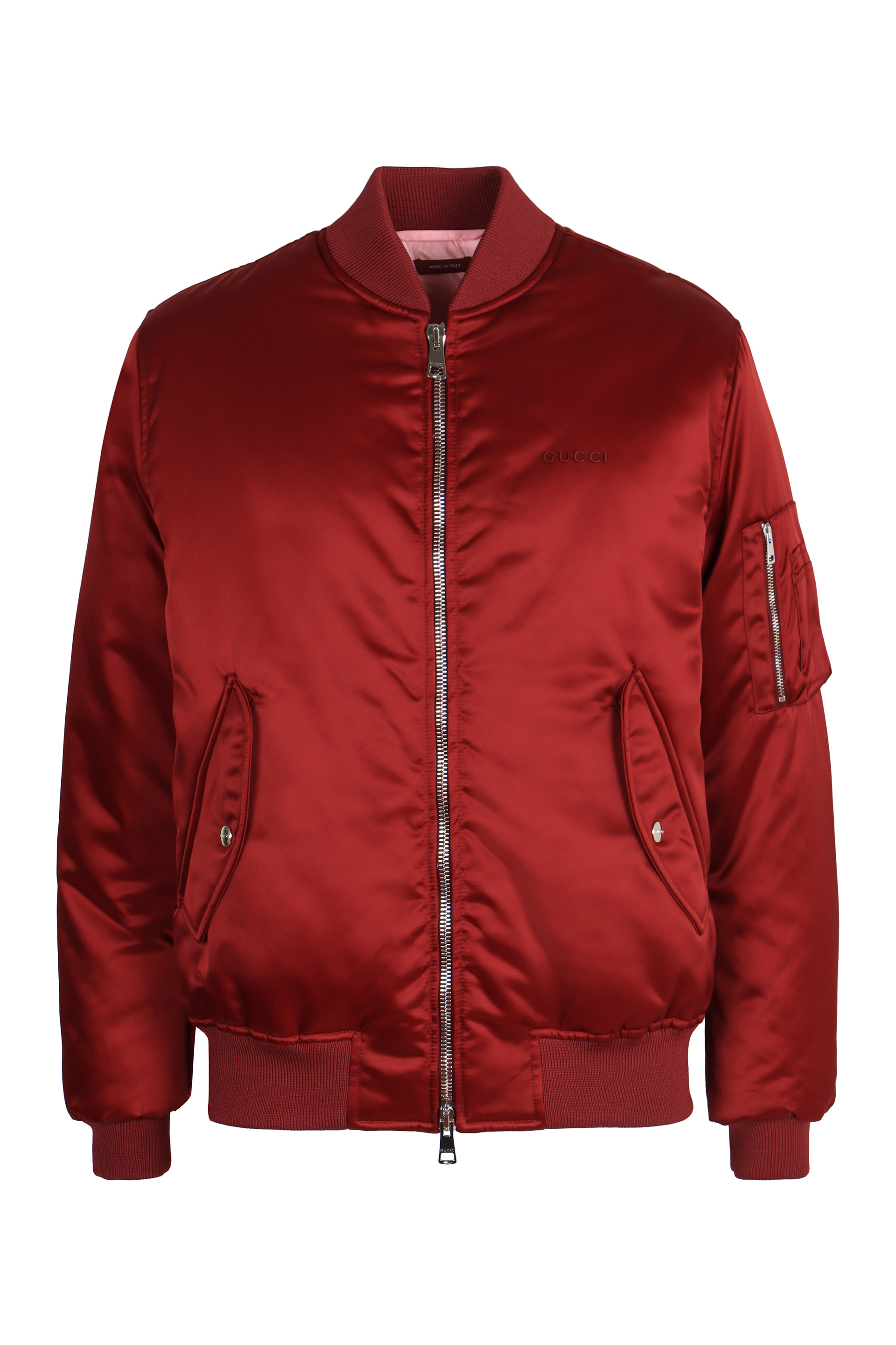 Nylon bomber jacket