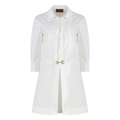 Cotton poplin shirtdress