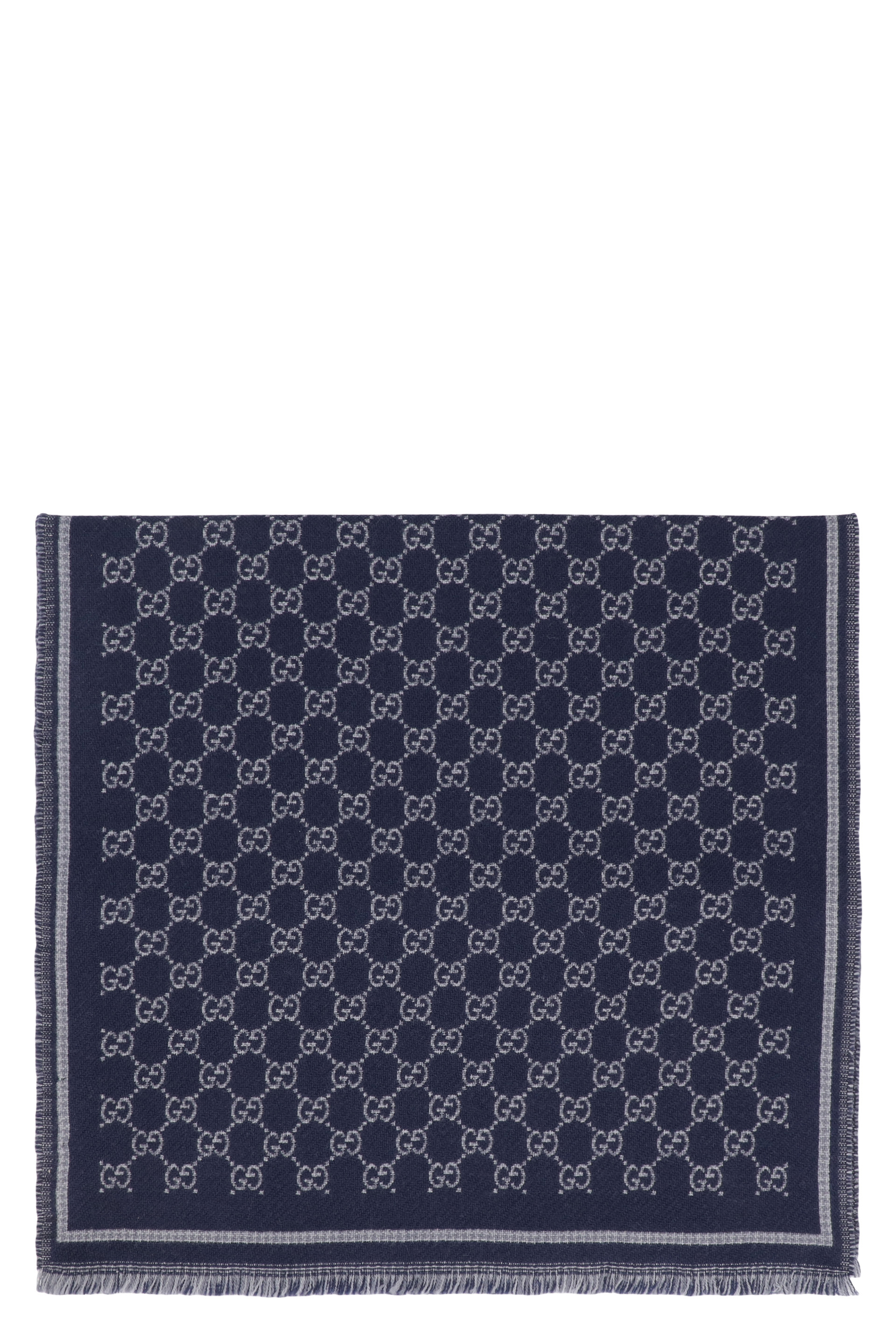Wool jacquard scarf