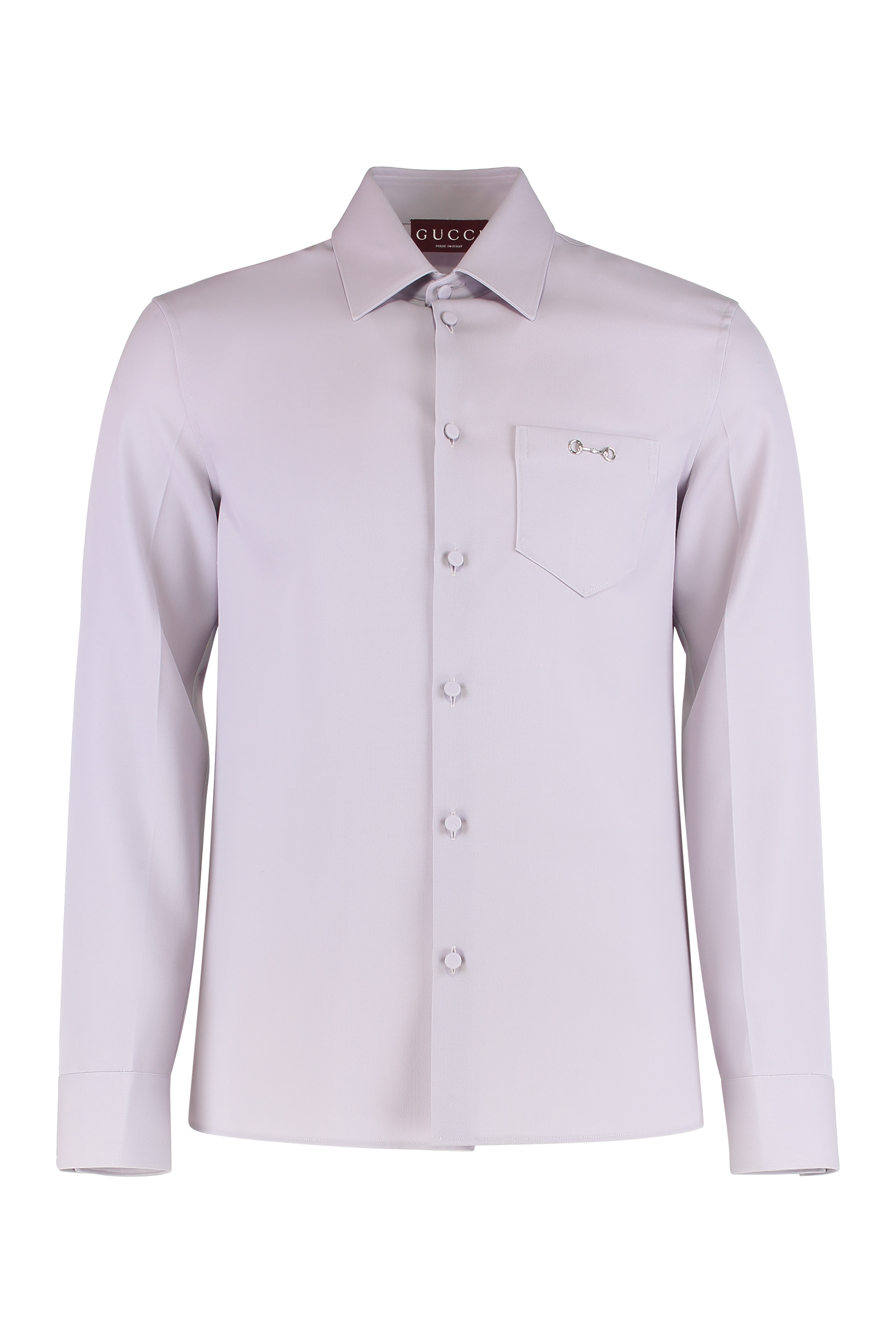 Shirt made of wool gabardine
