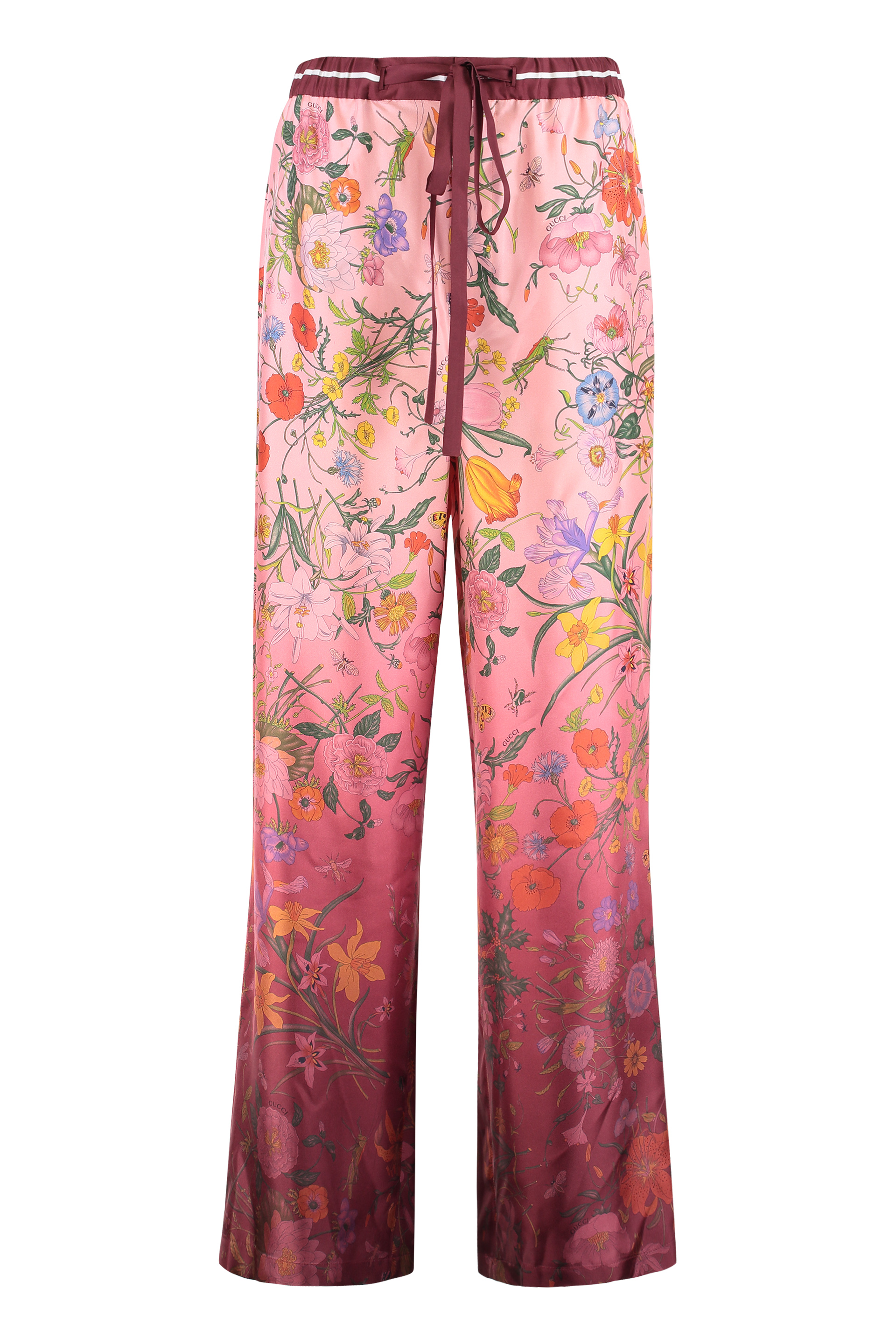 Silk printed pants