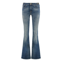 Bootcut jeans with vintage wash