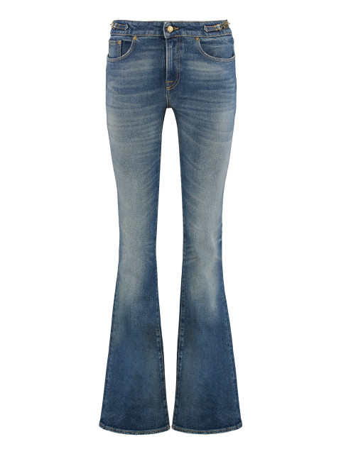 Bootcut jeans with vintage wash