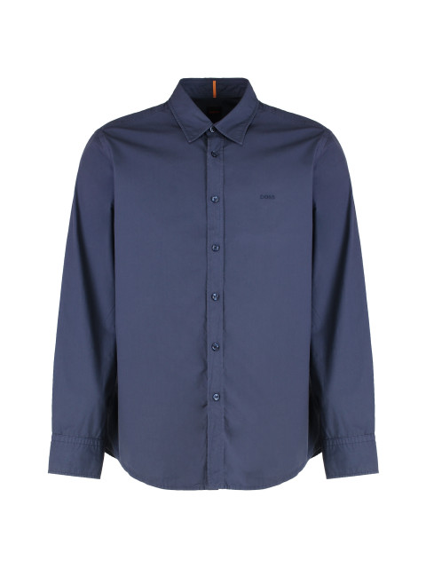 Regular fit shirt in cotton poplin