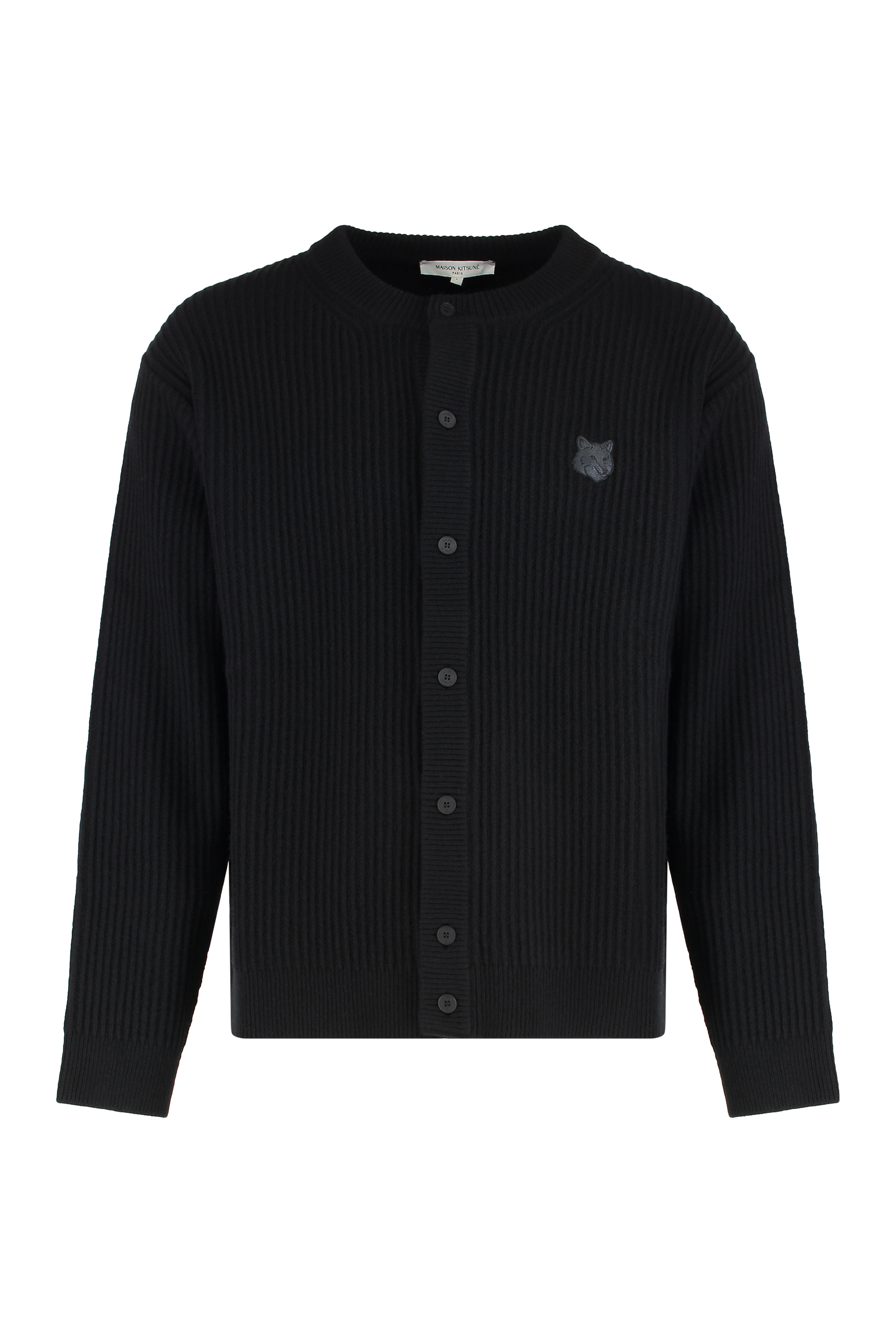 Ribbed wool cardigan