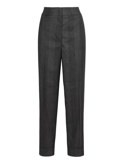 Straight trousers in wool