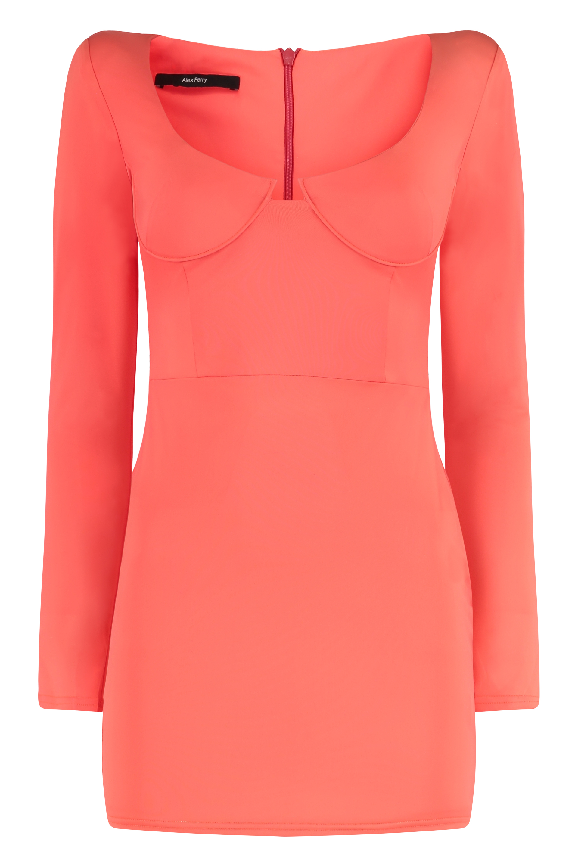 Mini dress in technical fabric